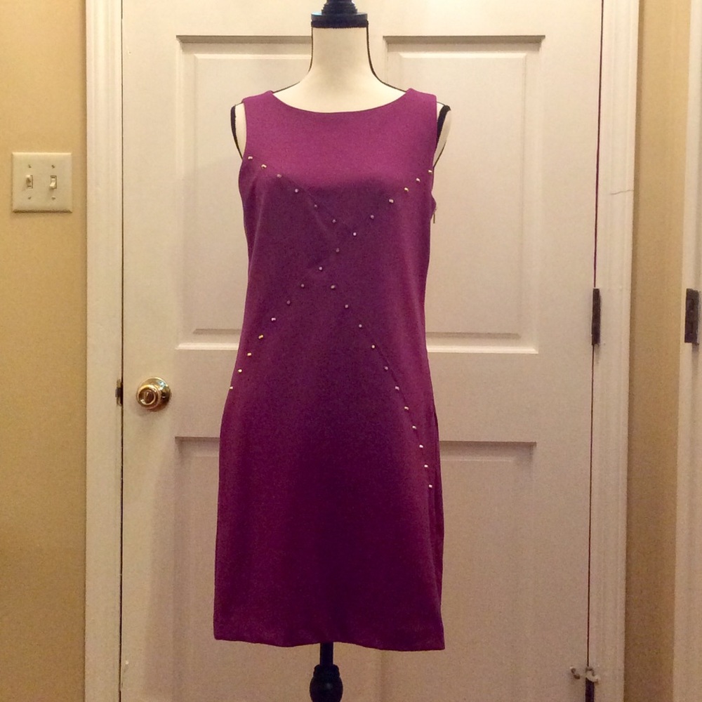 Purple Studded Premise Dress - Size 8